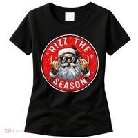 Punk Rock Retro Rizz The Season Funny Santa Clause Rizzler Women's T-Shirt thumb 0