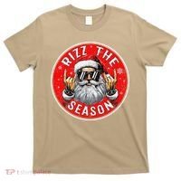 Punk Rock Retro Rizz The Season Funny Santa Clause Rizzler T-Shirt thumb 0