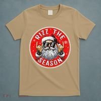 Punk Rock Retro Rizz The Season Funny Santa Clause Rizzler T-Shirt thumb 5