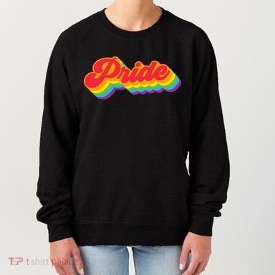 Pride Rainbow Retro LGBTQ Women's Sweatshirt