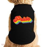 Pride Rainbow Retro LGBTQ Doggie Tank thumb 0