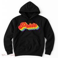 Pride Rainbow Retro LGBTQ Hoodie thumb 0