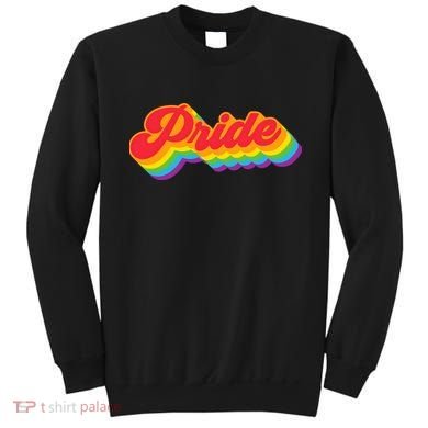 Pride Rainbow Retro LGBTQ Sweatshirt