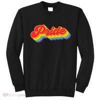 Pride Rainbow Retro LGBTQ Sweatshirt thumb 0