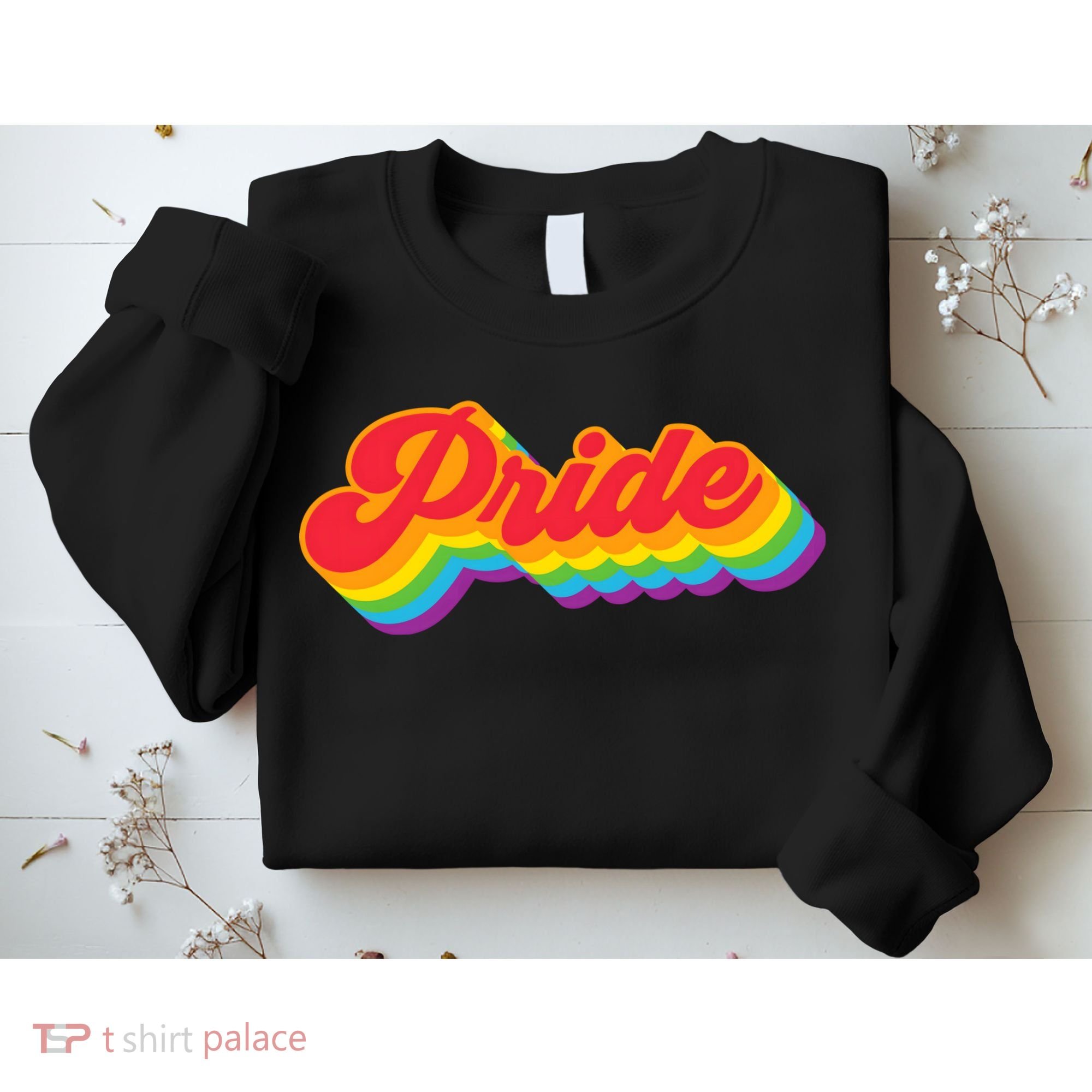 Pride Rainbow Retro LGBTQ Sweatshirt