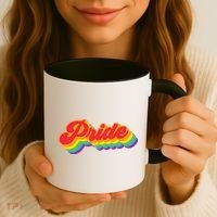 Pride Rainbow Retro LGBTQ Coffee Mug thumb 3