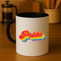 Pride Rainbow Retro LGBTQ Coffee Mug thumb 4