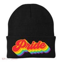 Pride Rainbow Retro LGBTQ Beanie thumb 0
