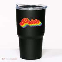 Pride Rainbow Retro LGBTQ Tumbler thumb 0