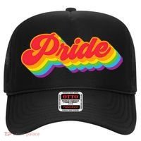 Pride Rainbow Retro LGBTQ Hat thumb 0