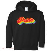Pride Rainbow Retro LGBTQ Toddler Hoodie thumb 0