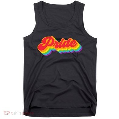 Pride Rainbow Retro LGBTQ Tank Top