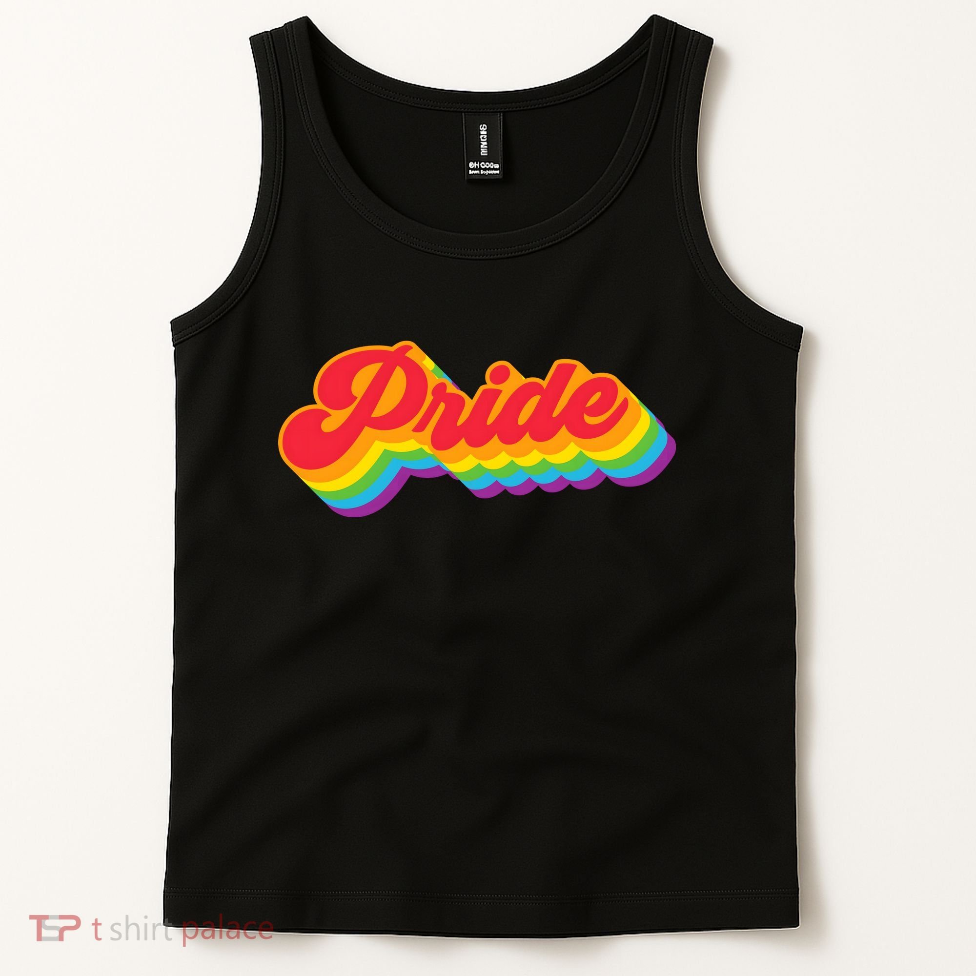 Pride Rainbow Retro LGBTQ Tank Top