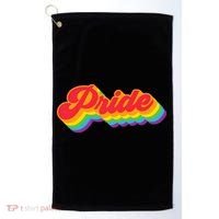 Pride Rainbow Retro LGBTQ Golf Towel thumb 0