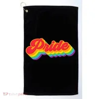 Pride Rainbow Retro LGBTQ Golf Towel thumb 0