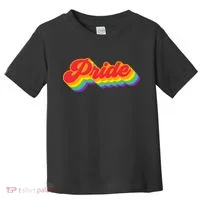 Pride Rainbow Retro LGBTQ Toddler T-Shirt thumb 0