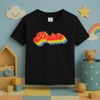 Pride Rainbow Retro LGBTQ Toddler T-Shirt thumb 3