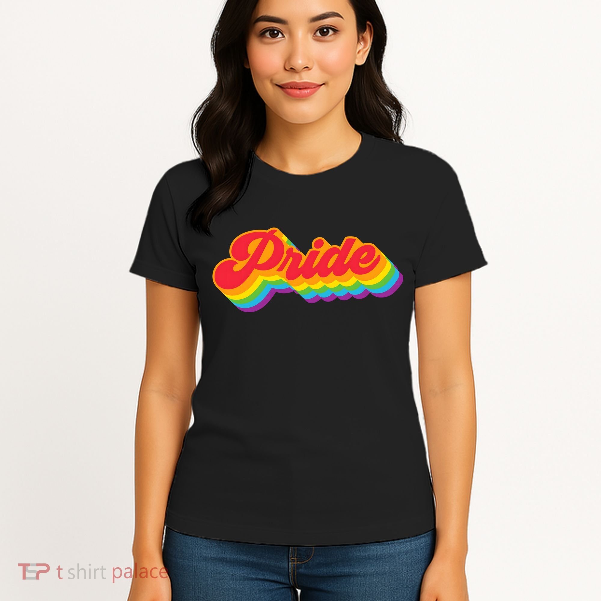 Pride Rainbow Retro LGBTQ Women's T-Shirt