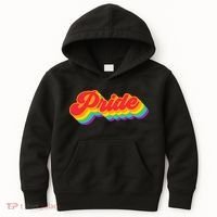 Pride Rainbow Retro LGBTQ Kids Hoodie thumb 0