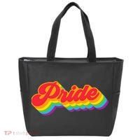 Pride Rainbow Retro LGBTQ Tote Bag thumb 0