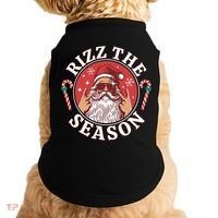 Punk Rock Rizz The Season Funny Santa Clause Doggie Tank thumb 0