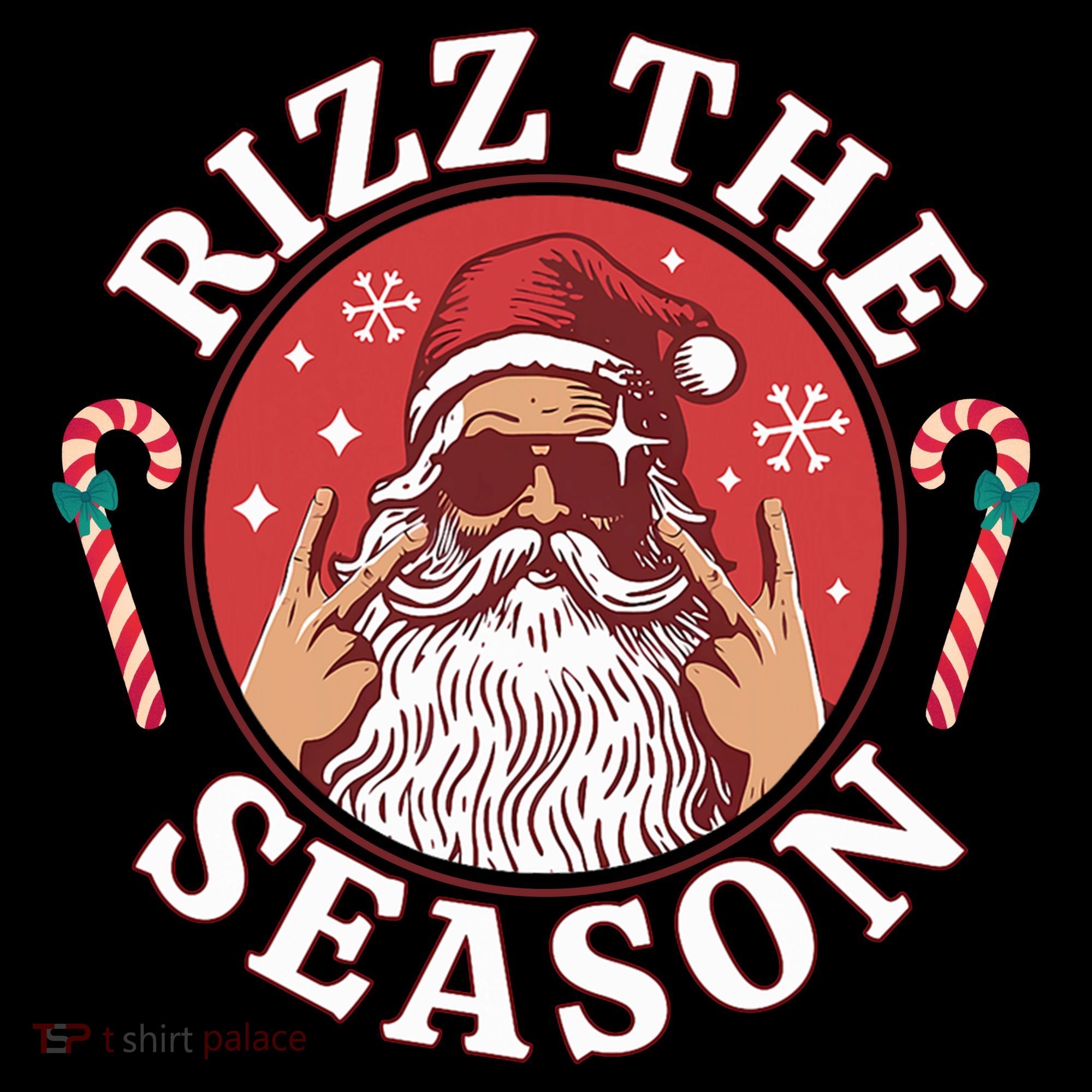 Punk Rock Rizz The Season Funny Santa Clause Coffee Mug