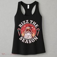 Punk Rock Rizz The Season Funny Santa Clause Women's Tank Top thumb 3