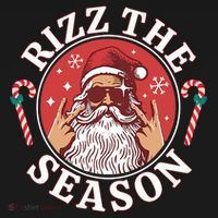 Punk Rock Rizz The Season Funny Santa Clause Tank Top thumb 6
