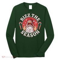 Punk Rock Rizz The Season Funny Santa Clause Long Sleeve Shirt thumb 0