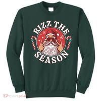 Punk Rock Rizz The Season Funny Santa Clause Sweatshirt thumb 0