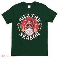 Punk Rock Rizz The Season Funny Santa Clause T-Shirt thumb 0