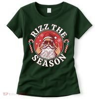 Punk Rock Rizz The Season Funny Santa Clause Women's T-Shirt thumb 0