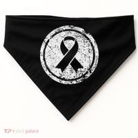 Purple Ribbon Support Survivors Domestic Violence Awareness USA-Made Doggie Bandana thumb 0