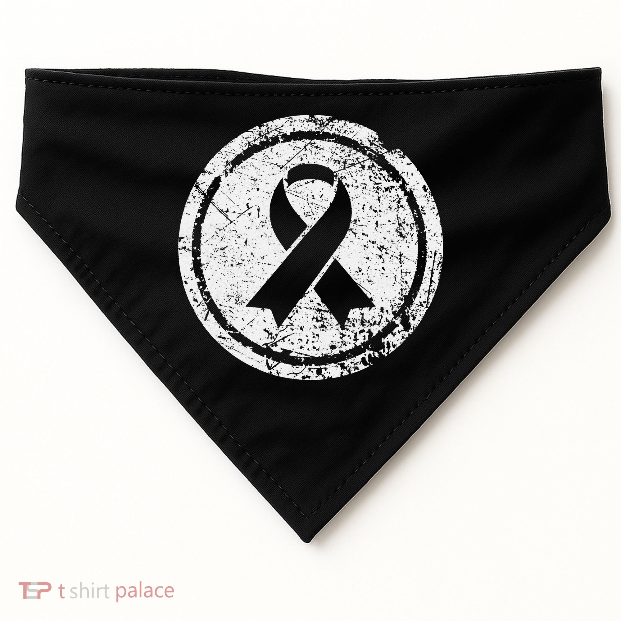 Purple Ribbon Support Survivors Domestic Violence Awareness USA-Made Doggie Bandana