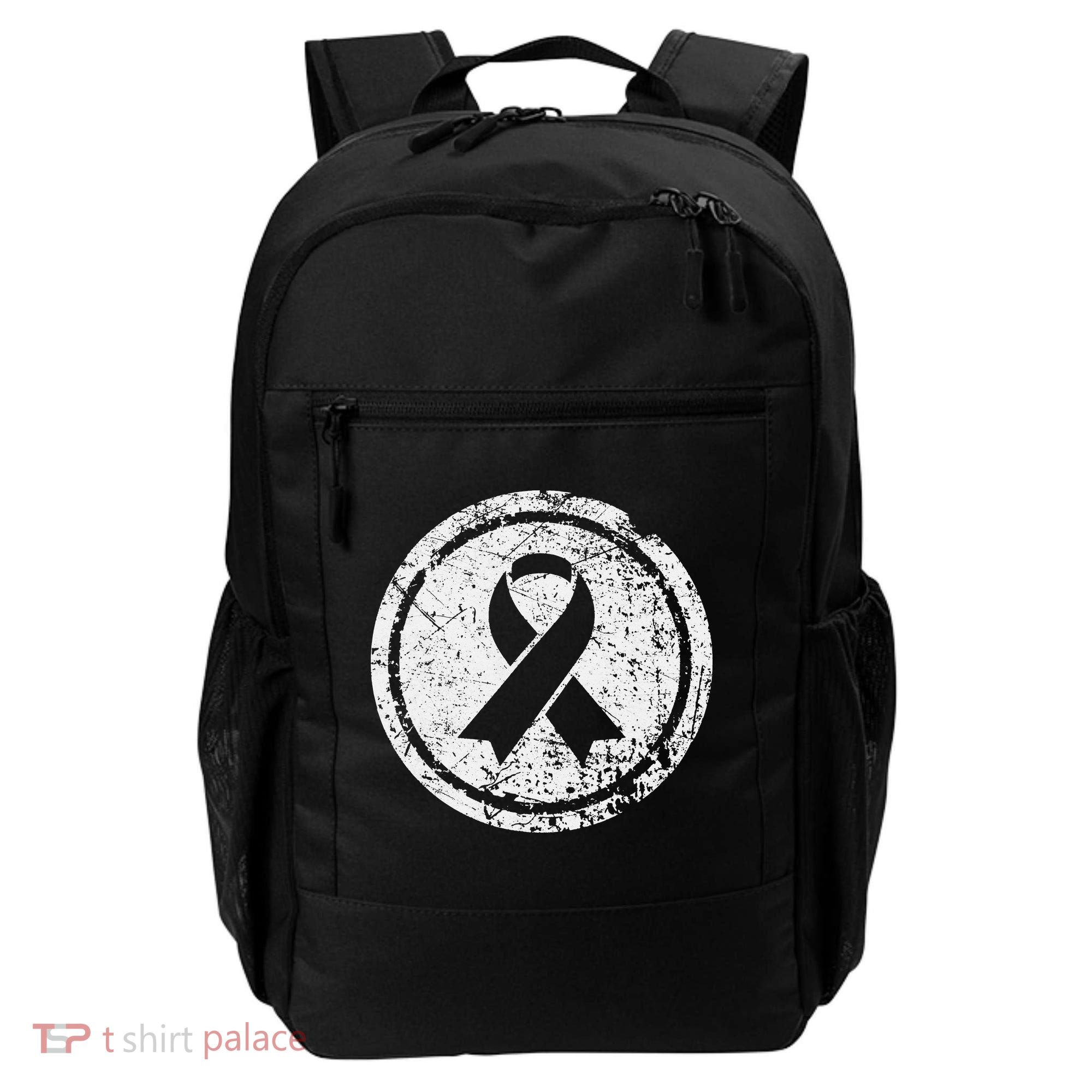 Purple Ribbon Support Survivors Domestic Violence Awareness Backpack