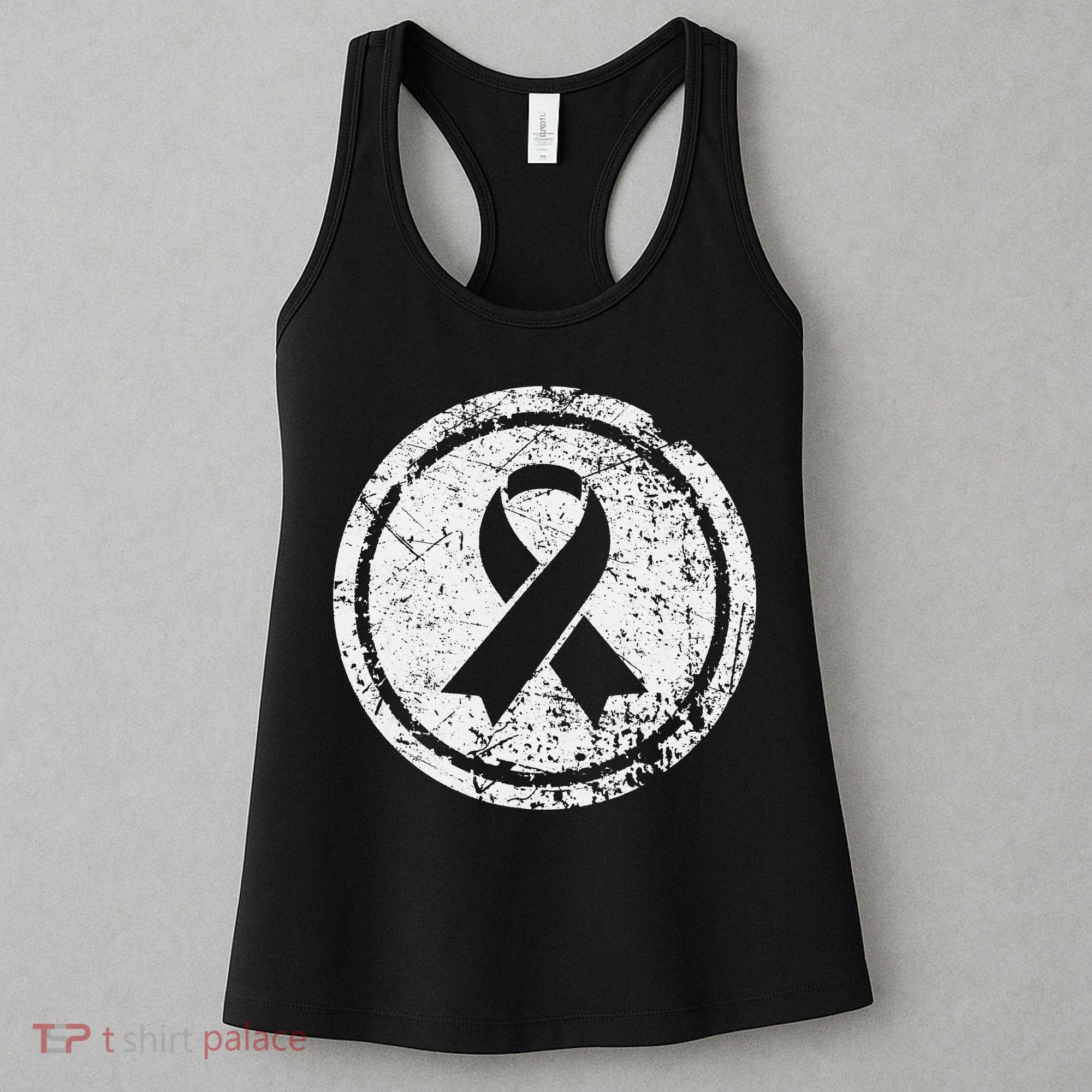 Purple Ribbon Support Survivors Domestic Violence Awareness Women's Tank Top