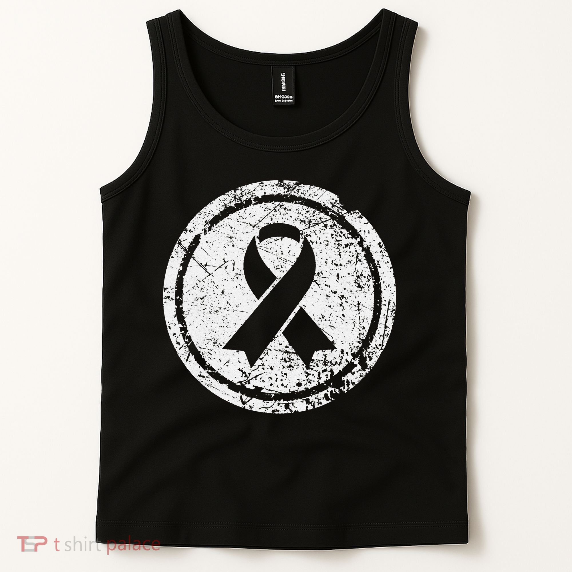Purple Ribbon Support Survivors Domestic Violence Awareness Tank Top