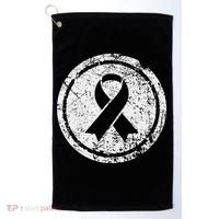 Purple Ribbon Support Survivors Domestic Violence Awareness Golf Towel thumb 0