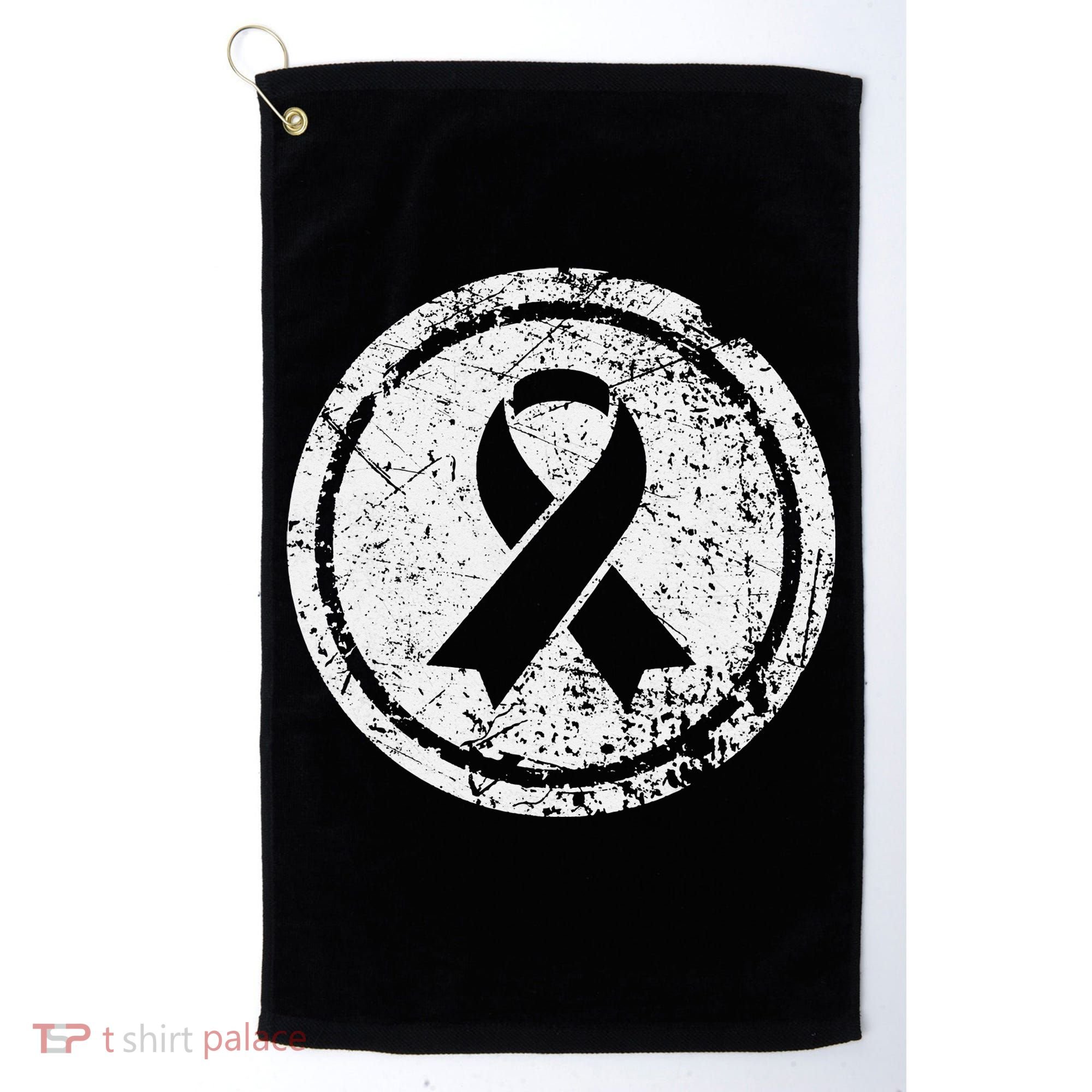Purple Ribbon Support Survivors Domestic Violence Awareness Golf Towel