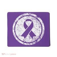 Purple Ribbon Support Survivors Domestic Violence Awareness Mousepad thumb 0
