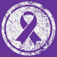 Purple Ribbon Support Survivors Domestic Violence Awareness Mousepad thumb 1