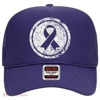 Purple Ribbon Support Survivors Domestic Violence Awareness Hat thumb 0