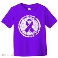 Purple Ribbon Support Survivors Domestic Violence Awareness Toddler T-Shirt thumb 0