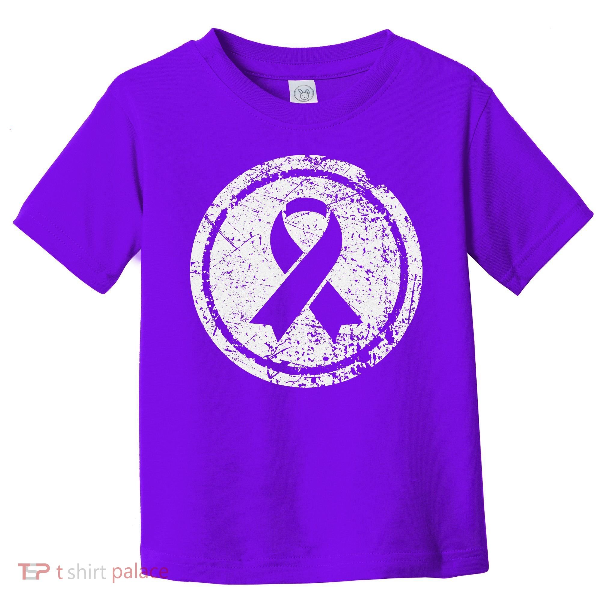 Purple Ribbon Support Survivors Domestic Violence Awareness Toddler T-Shirt