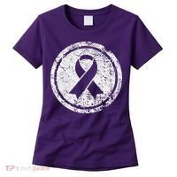 Purple Ribbon Support Survivors Domestic Violence Awareness Women's T-Shirt thumb 0