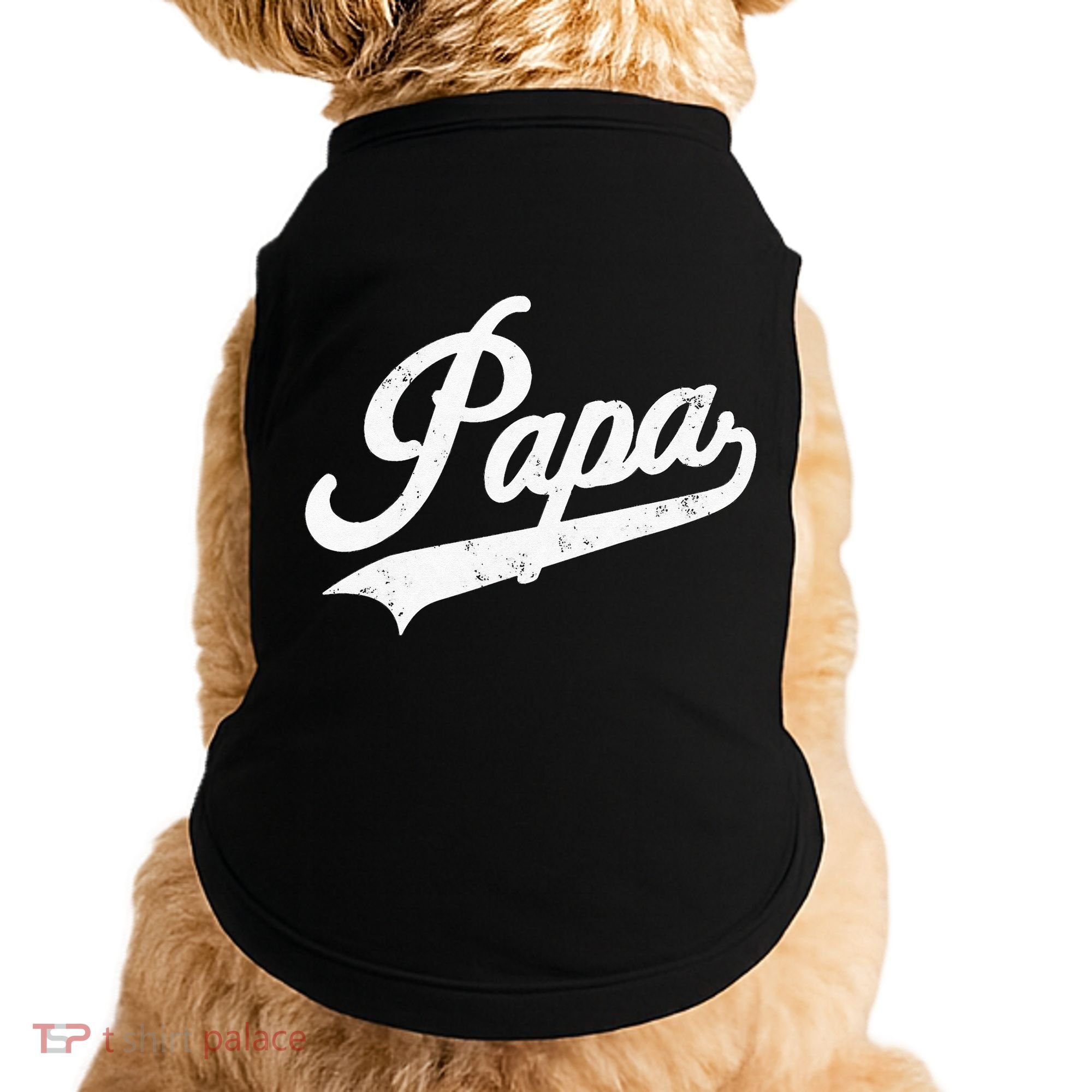 Papa Retro Style Father’s Day Gift For Funny Papa Grandpa Doggie Tank
