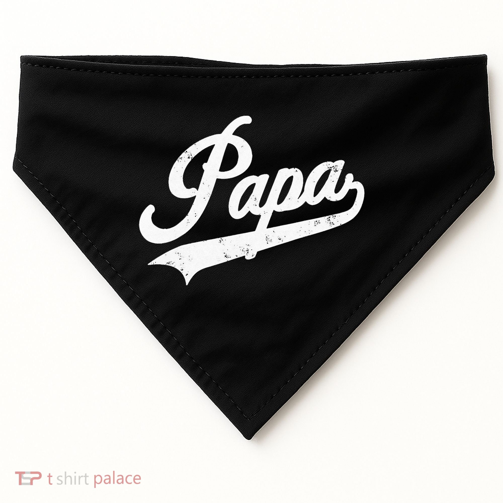 Papa Retro Style Father’s Day Gift For Funny Papa Grandpa USA-Made Doggie Bandana