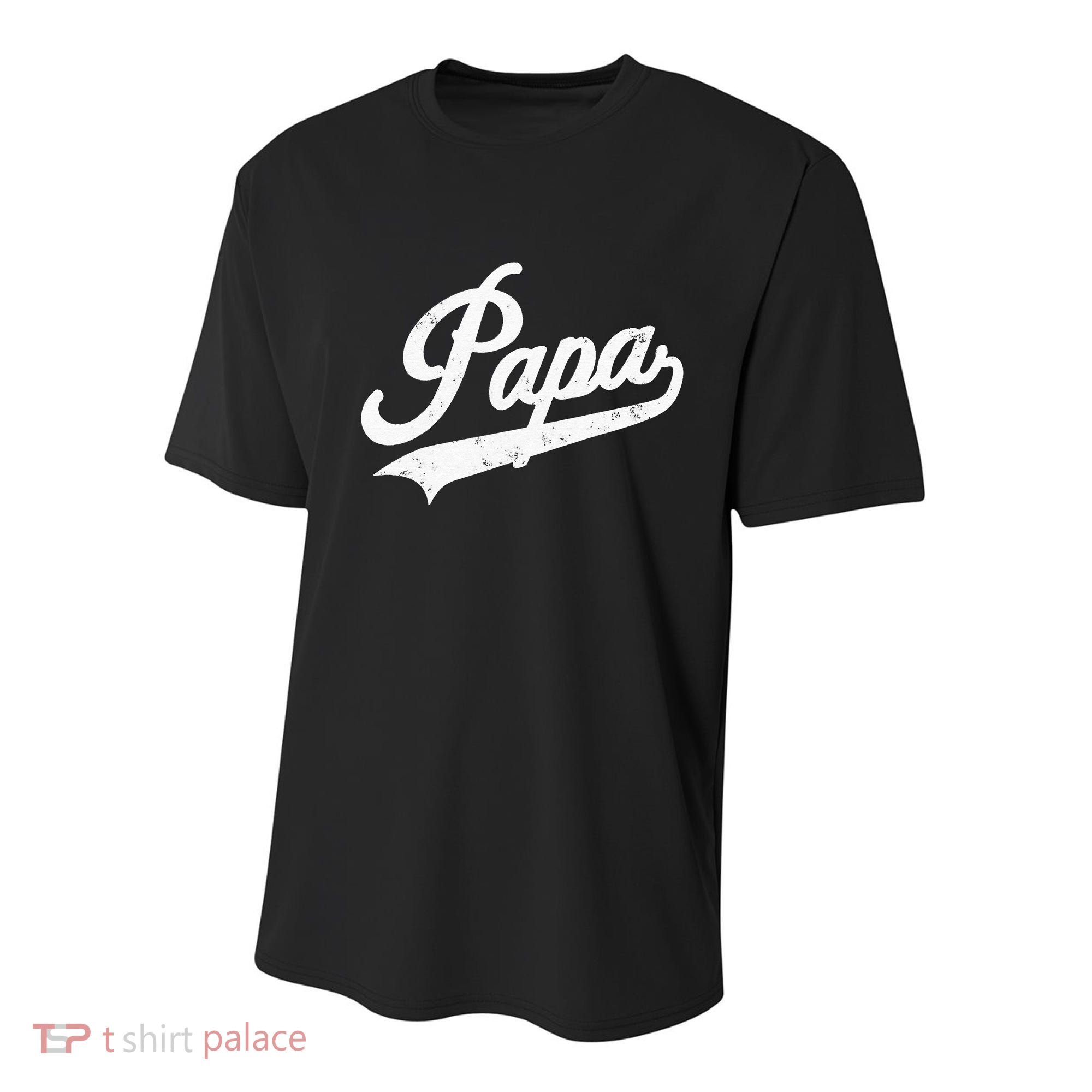 Papa Retro Style Father’s Day Gift For Funny Papa Grandpa Youth Performance Sprint T-Shirt