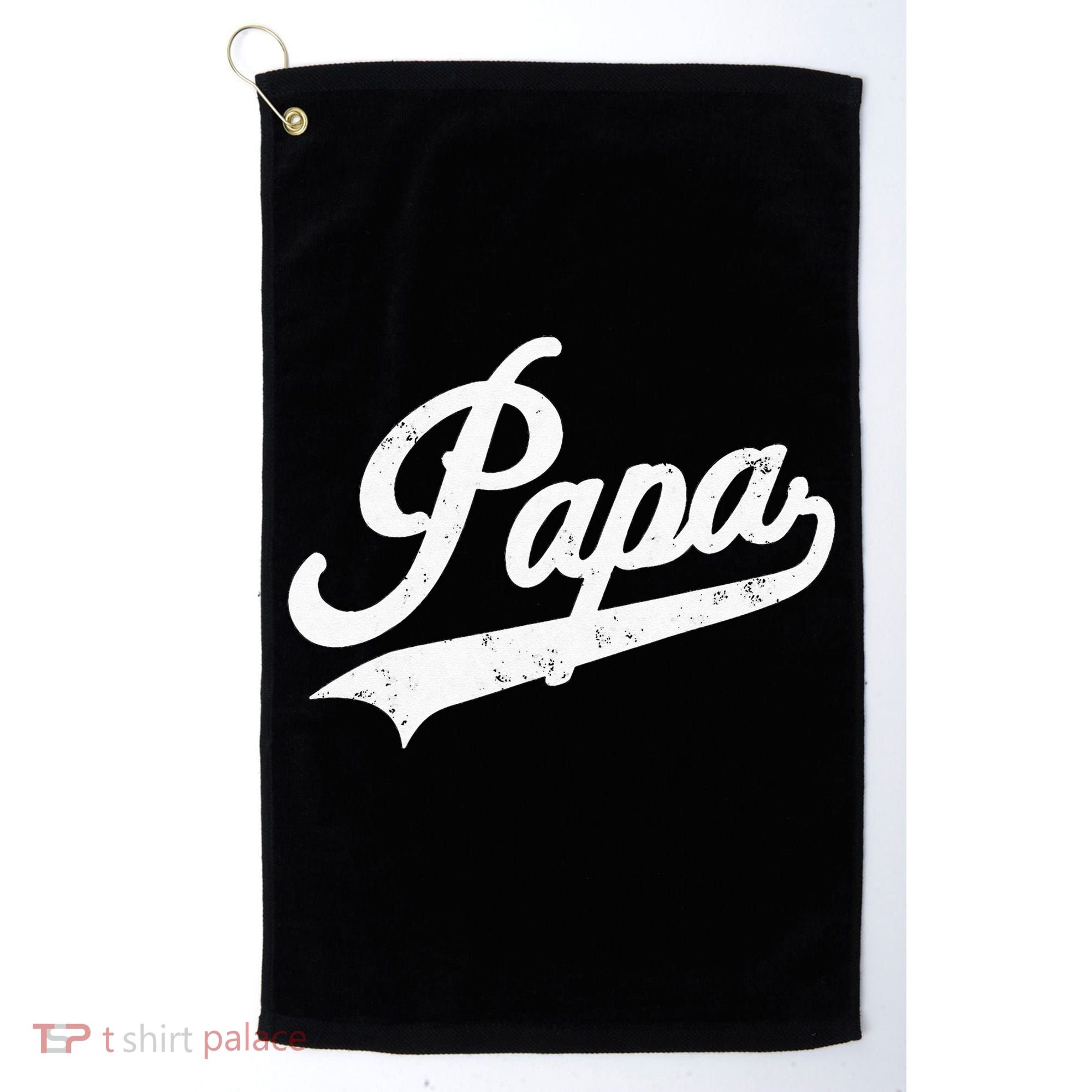 Papa Retro Style Father’s Day Gift For Funny Papa Grandpa Golf Towel