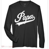 Papa Retro Style Father’s Day Gift For Funny Papa Grandpa Zone Performance Long-Sleeve T-Shirt thumb 0